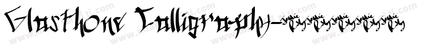 Glasthone Calligraphy字体转换